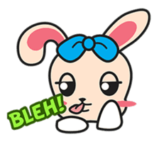 BUNNy Madness - Super Cute Rabbit Emoji sticker #13688050