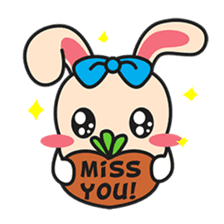 BUNNy Madness - Super Cute Rabbit Emoji sticker #13688052