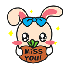 BUNNy Madness - Super Cute Rabbit Emoji sticker #13688052