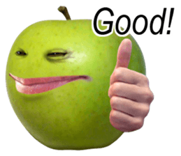 Little horror Apple Man sticker #13688574