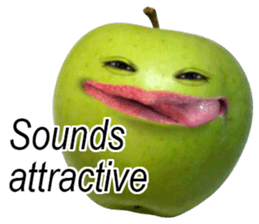 Little horror Apple Man sticker #13688577