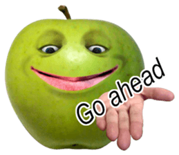 Little horror Apple Man sticker #13688581