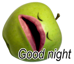 Little horror Apple Man sticker #13688583