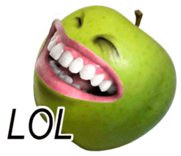 Little horror Apple Man sticker #13688584