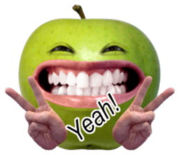 Little horror Apple Man sticker #13688588