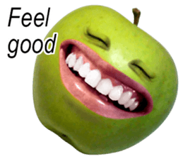 Little horror Apple Man sticker #13688589