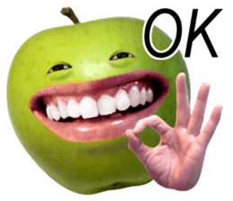 Little horror Apple Man sticker #13688590