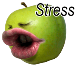 Little horror Apple Man sticker #13688594