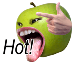 Little horror Apple Man sticker #13688601