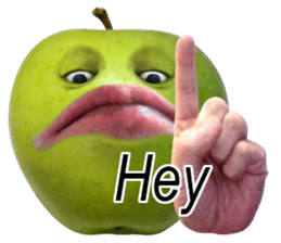 Little horror Apple Man sticker #13688604