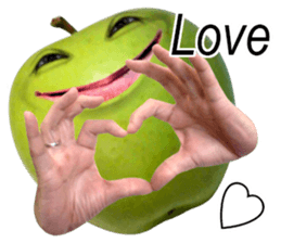 Little horror Apple Man sticker #13688605