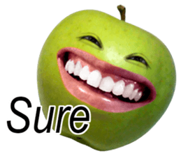 Little horror Apple Man sticker #13688612