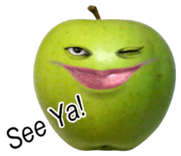 Little horror Apple Man sticker #13688613