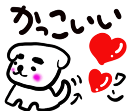 dog of square face sticker part2 sticker #13688884