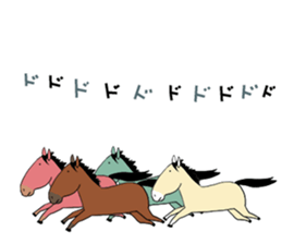 Various horse sticker #13689196
