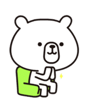 The simple bear which moderately moves sticker #13689495