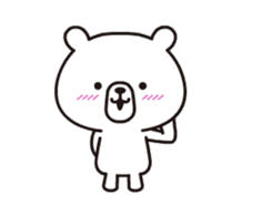 The simple bear which moderately moves sticker #13689499