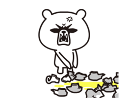 The simple bear which moderately moves sticker #13689503