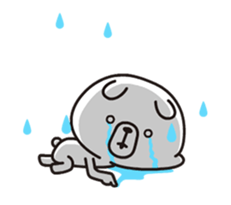 The simple bear which moderately moves sticker #13689505