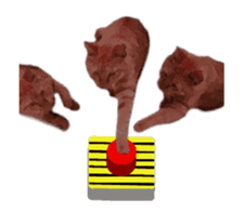 A stray cat moves. sticker #13689795