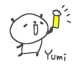 Yumi cute panda stickers! sticker #13690906