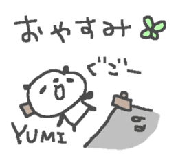 Yumi cute panda stickers! sticker #13690912