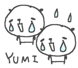 Yumi cute panda stickers! sticker #13690920