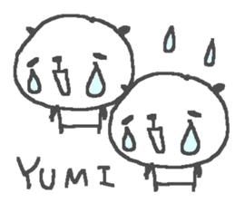 Yumi cute panda stickers! sticker #13690920