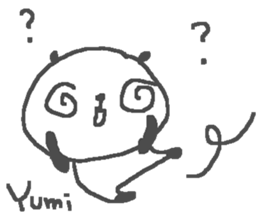 Yumi cute panda stickers! sticker #13690921