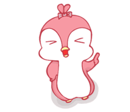 Blue and Pinky The Penguin sticker #13691662