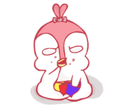 Blue and Pinky The Penguin sticker #13691668