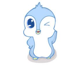 Blue and Pinky The Penguin sticker #13691673