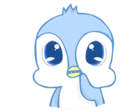 Blue and Pinky The Penguin sticker #13691676