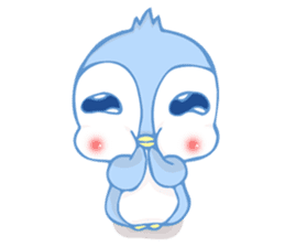 Blue and Pinky The Penguin sticker #13691681