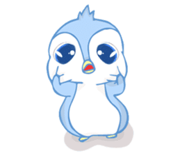 Blue and Pinky The Penguin sticker #13691690