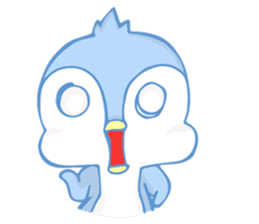 Blue and Pinky The Penguin sticker #13691691