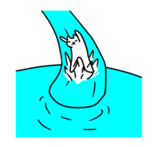 playful moving cat sticker #13691990