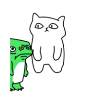 playful moving cat sticker #13691992