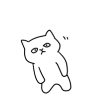 playful moving cat sticker #13692000