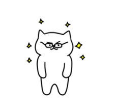 playful moving cat sticker #13692006