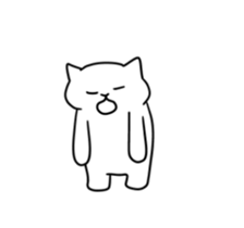 playful moving cat sticker #13692008