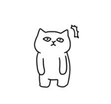 playful moving cat sticker #13692009