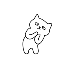 playful moving cat sticker #13692013