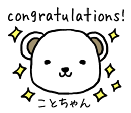 Kotochan bear sticker #13692418
