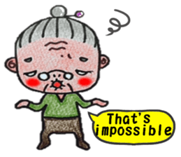 plum grandma(English version) sticker #13692503