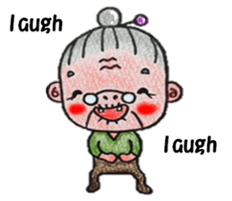 plum grandma(English version) sticker #13692505