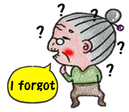 plum grandma(English version) sticker #13692506