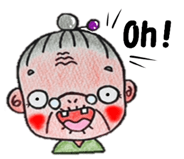 plum grandma(English version) sticker #13692507
