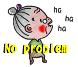plum grandma(English version) sticker #13692513
