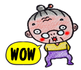 plum grandma(English version) sticker #13692519